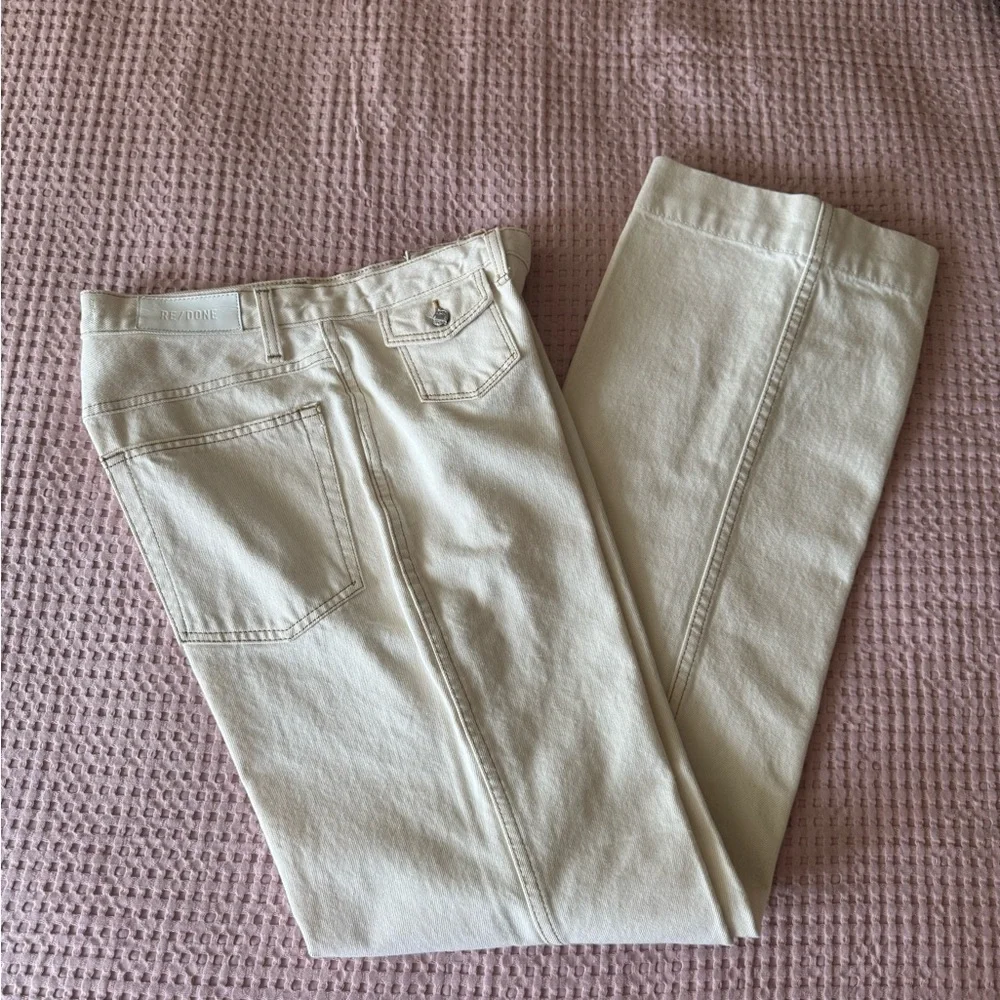 Re/done 70s Pocket Wide Leg Jeans - Picture 6 of 12